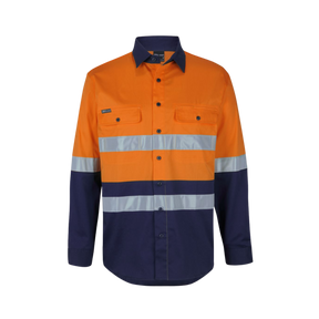 JB'S HI VIS (D+N) L/S STRETCH WORK SHIRT