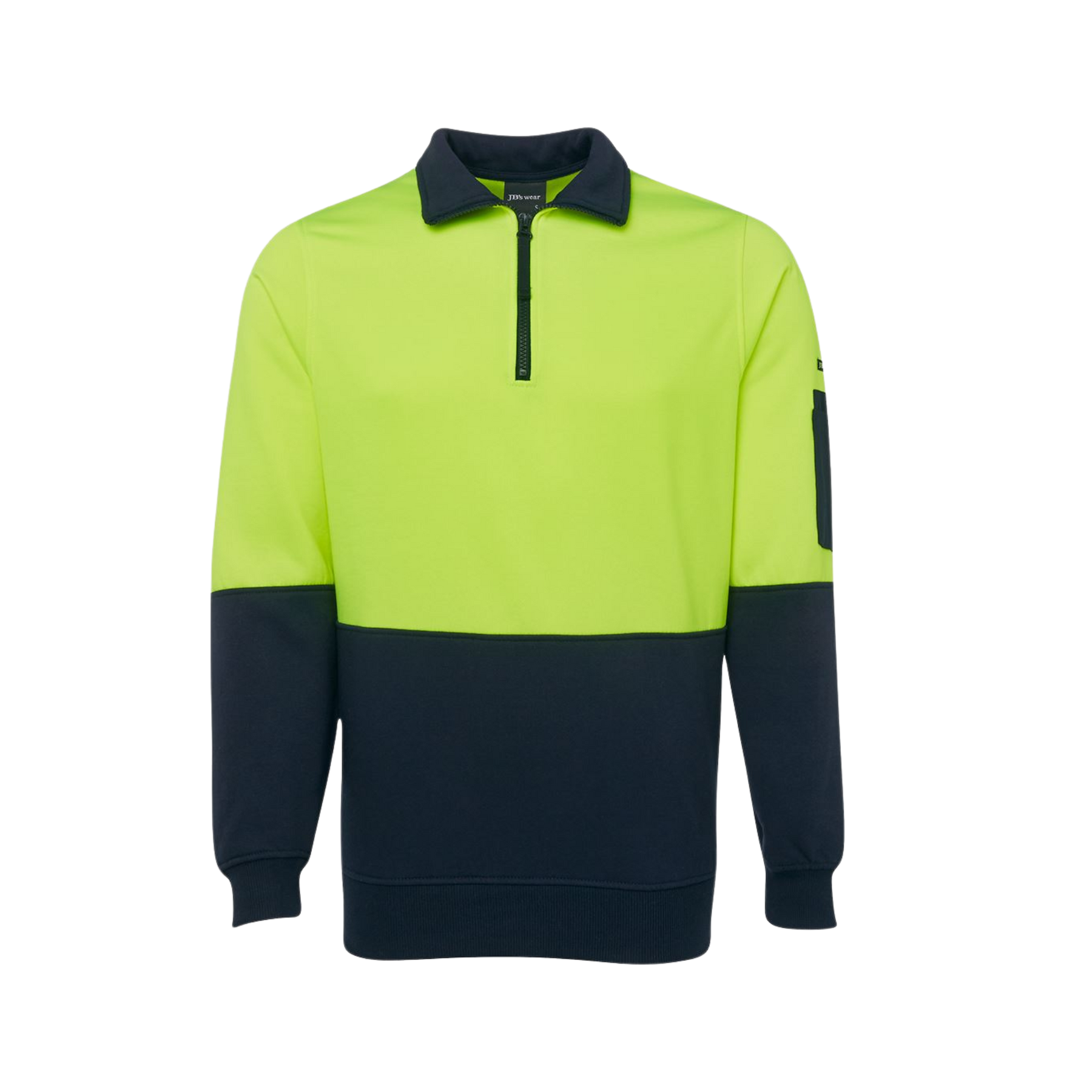 JB'S HI VIS 1/2 ZIP FLEECY