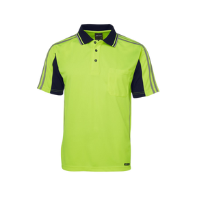 JB'S HI VIS S/S ARM TAPE POLO