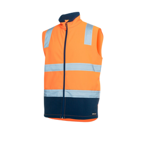 JB'S HI VIS (D+N) THREE LAYER SOFTSHELL VEST