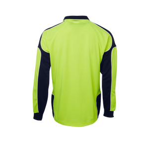 JB'S HI VIS L/S ARM PANEL POLO