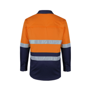 JB'S HI VIS (D+N) L/S STRETCH WORK SHIRT