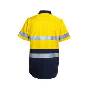 JB'S HI VIS S/S (D+N) 190G WORK SHIRT