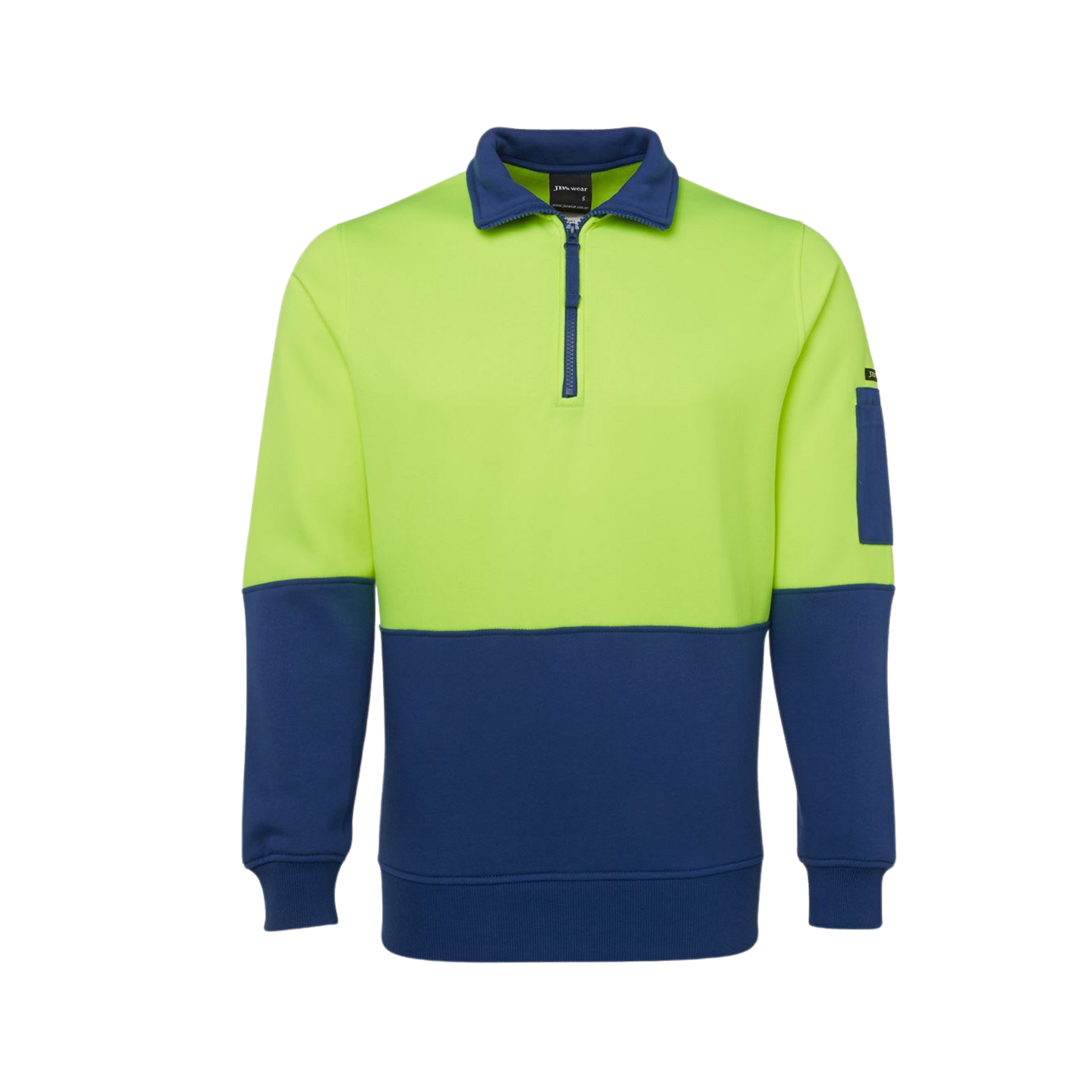 JB'S HI VIS 1/2 ZIP FLEECY