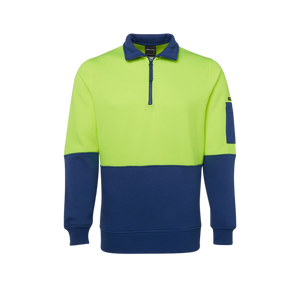 JB'S HI VIS 1/2 ZIP FLEECY