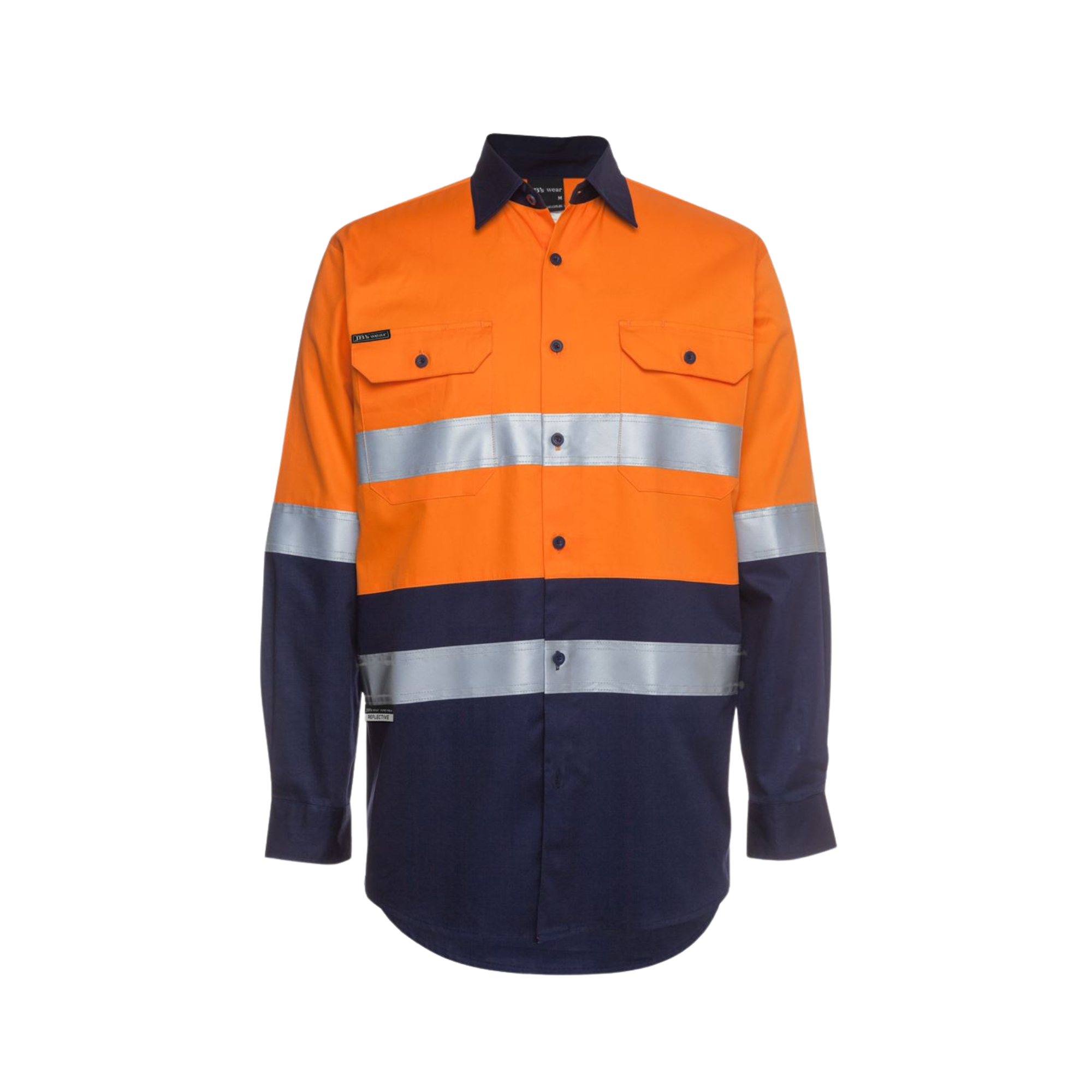 JB'S HI VIS L/S (D+N) 150G WORK SHIRT
