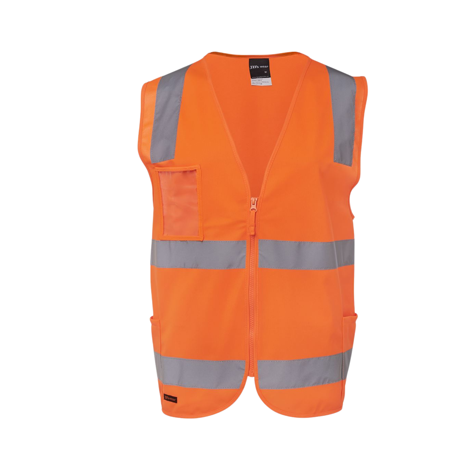 JB'S HI VIS (D+N) ZIP SAFETY VEST