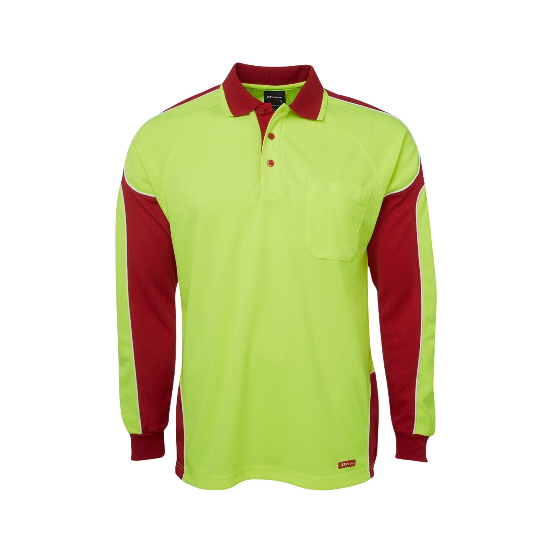 JB'S HI VIS L/S ARM PANEL POLO