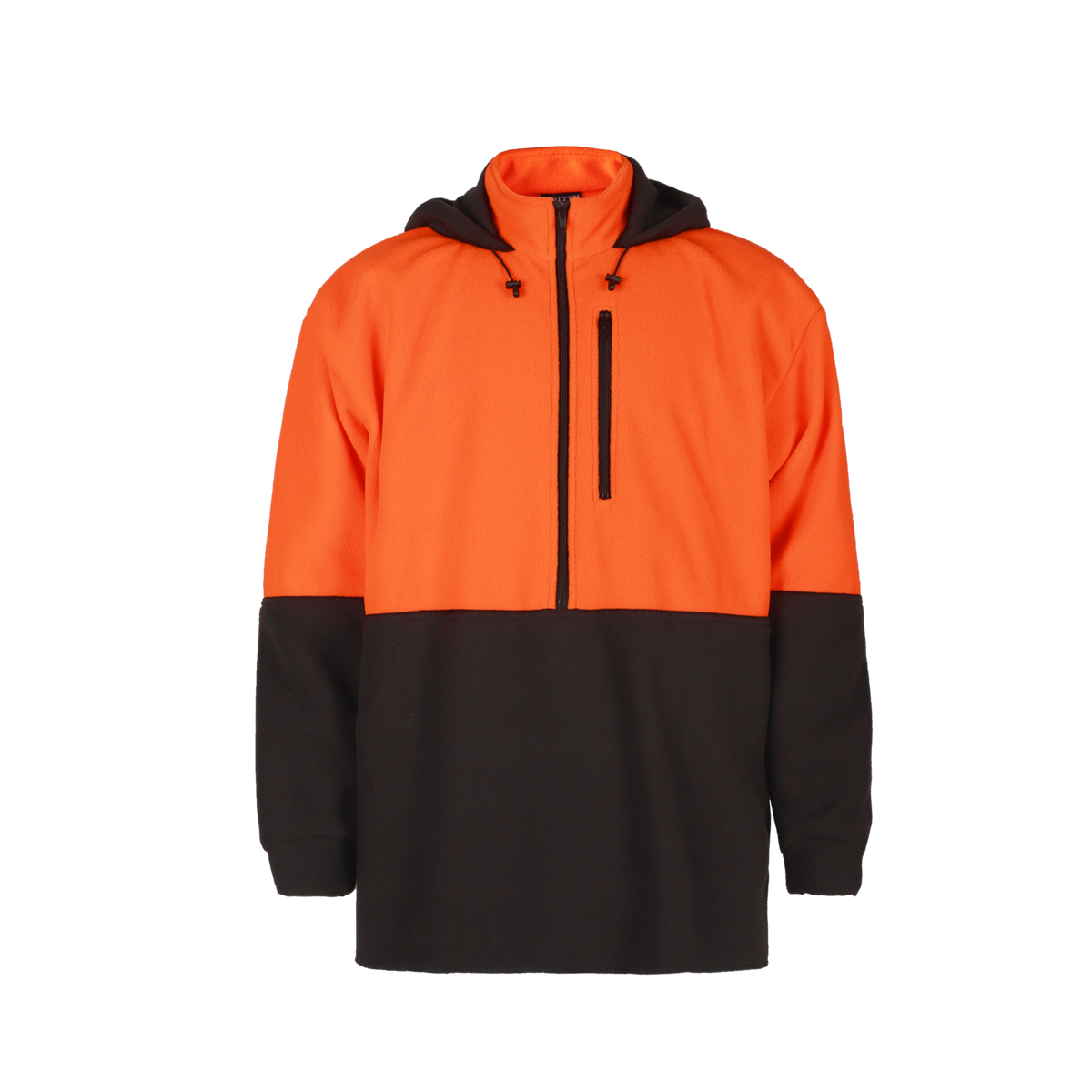 WALTYN HI VIS POLAR FLEECE HOODIE