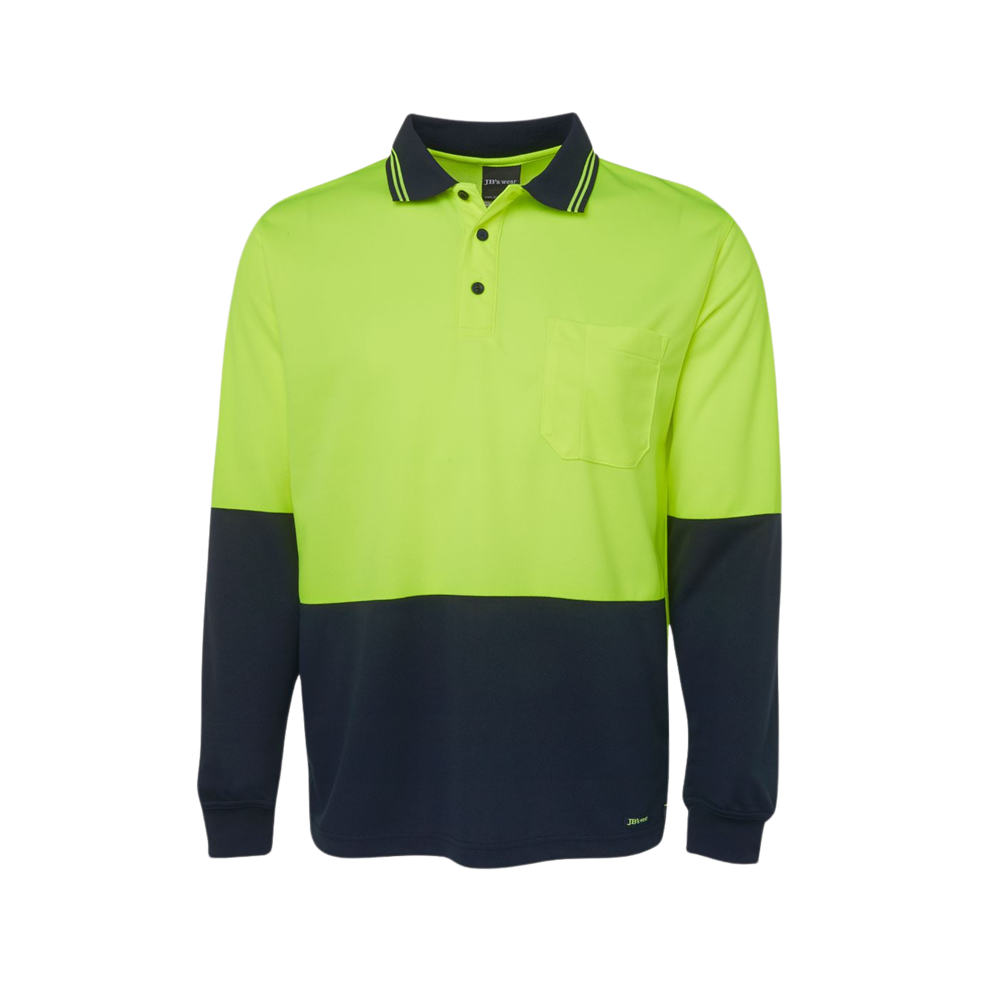 JB'S HI VIS L/S TRADITIONAL POLO