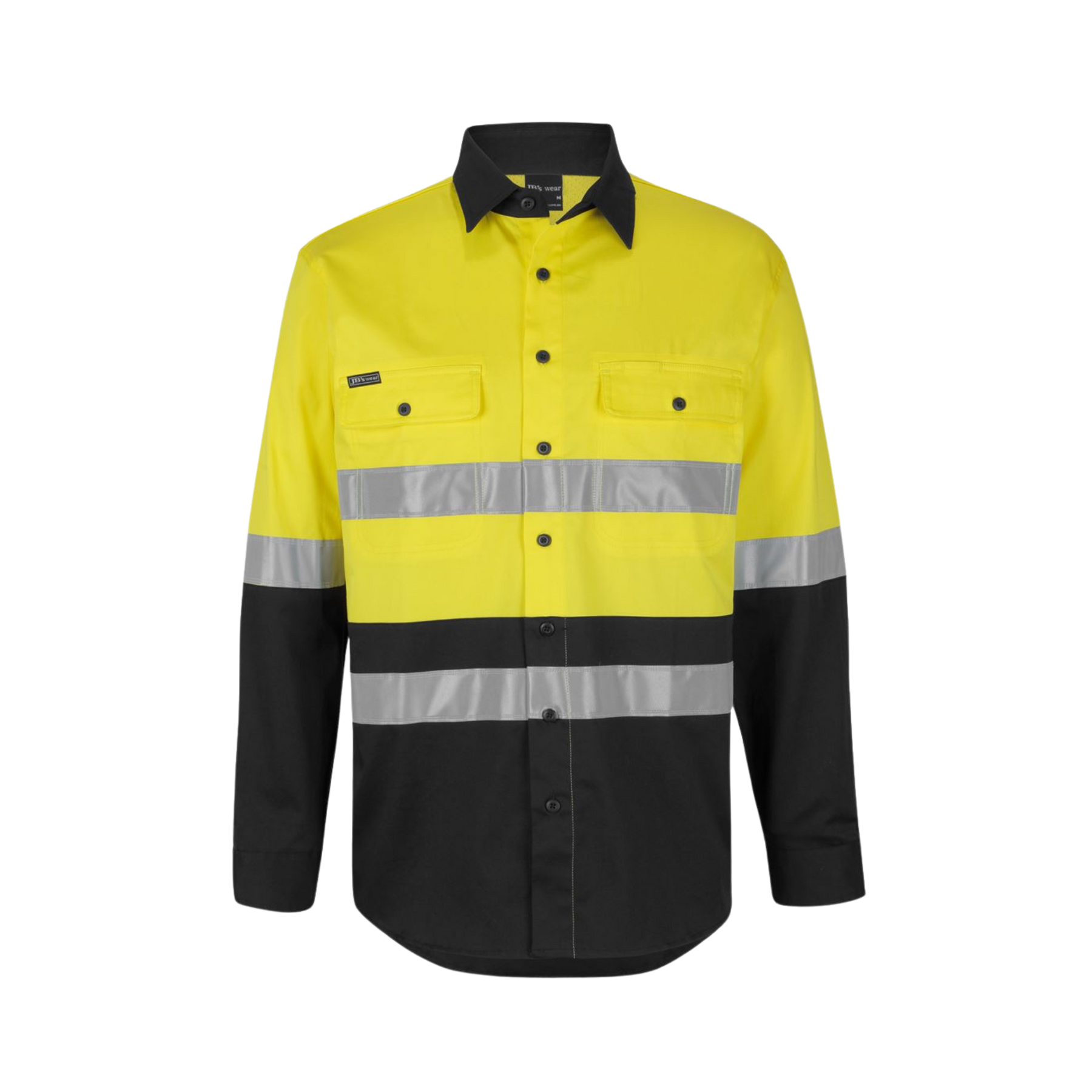 JB'S HI VIS (D+N) L/S STRETCH WORK SHIRT