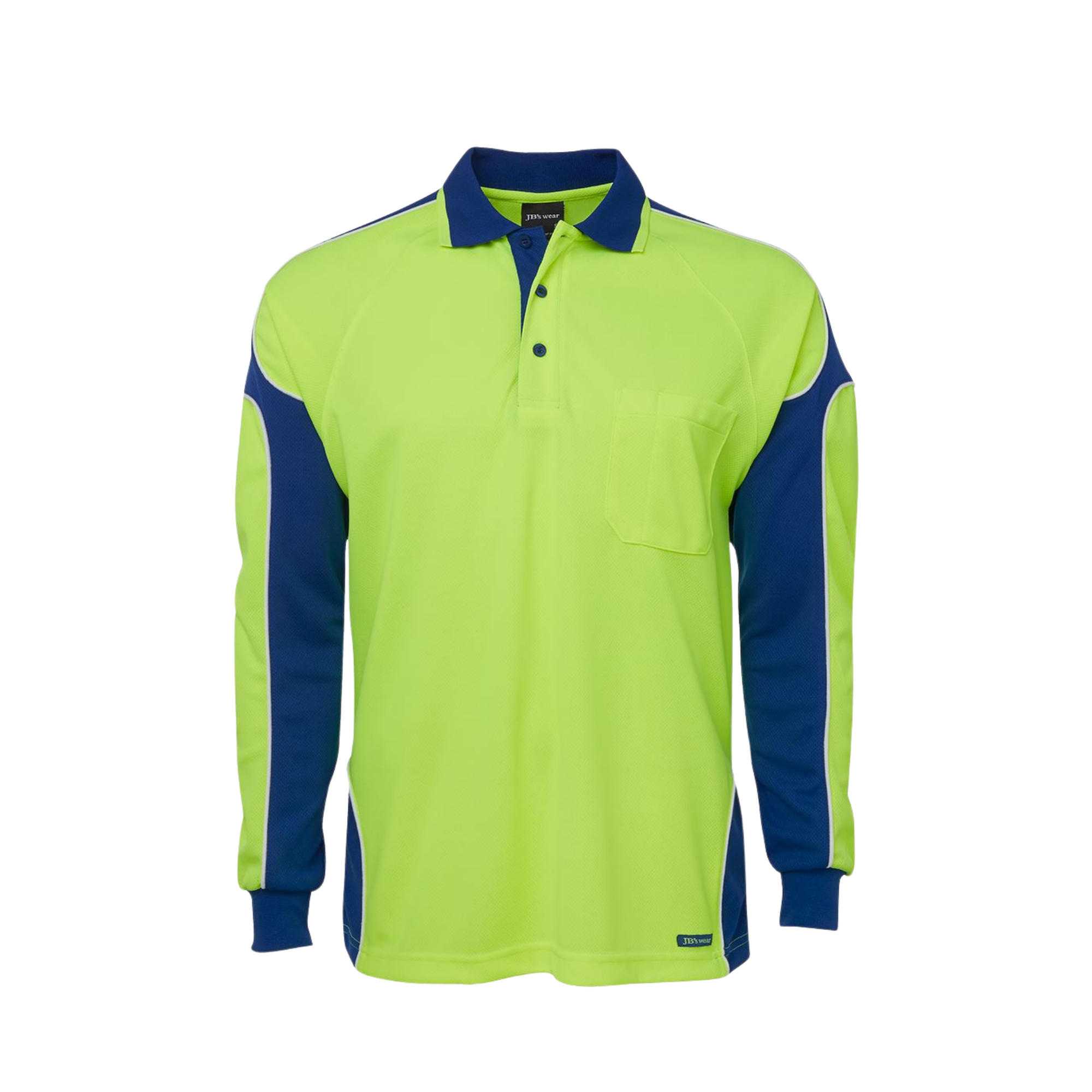 JB'S HI VIS L/S ARM PANEL POLO