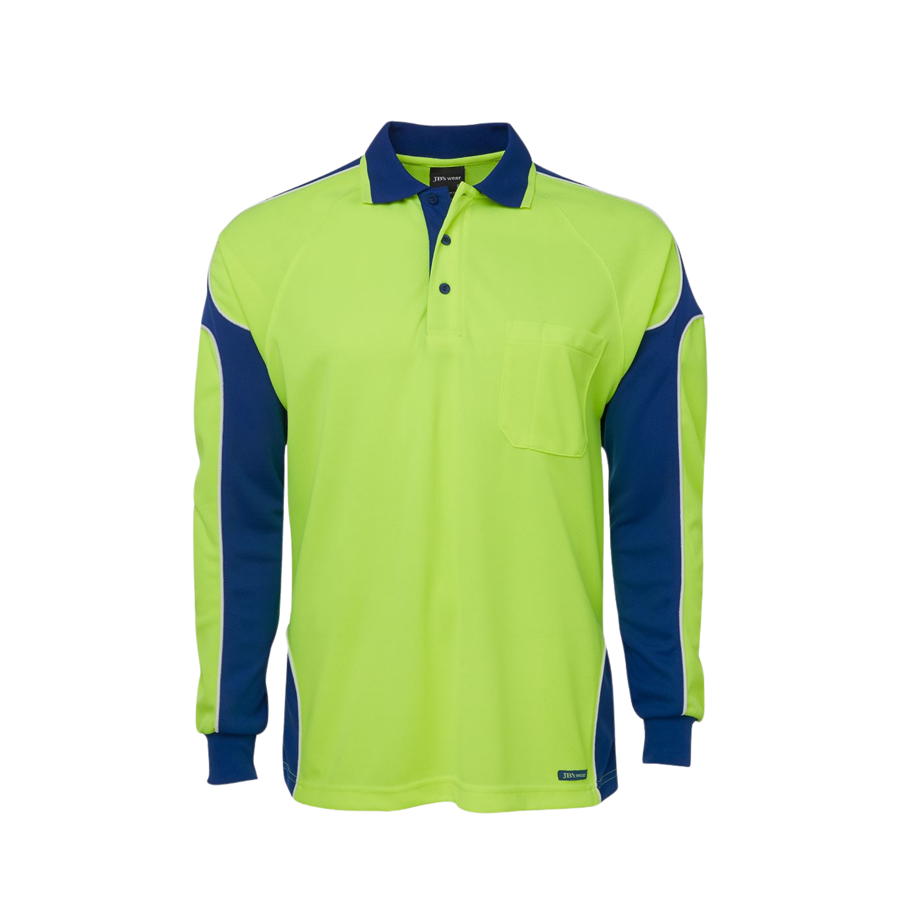 JB'S HI VIS L/S ARM PANEL POLO