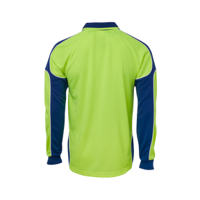 JB'S HI VIS L/S ARM PANEL POLO