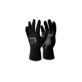 Amour Flat Nitrile Open Back Glove - Black