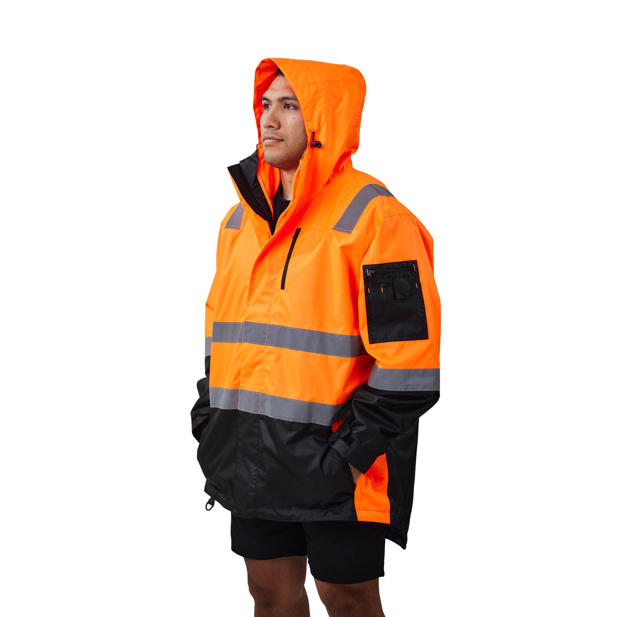 WALTYN HI VIS REFLECTIVE WATERPROOF JACKET