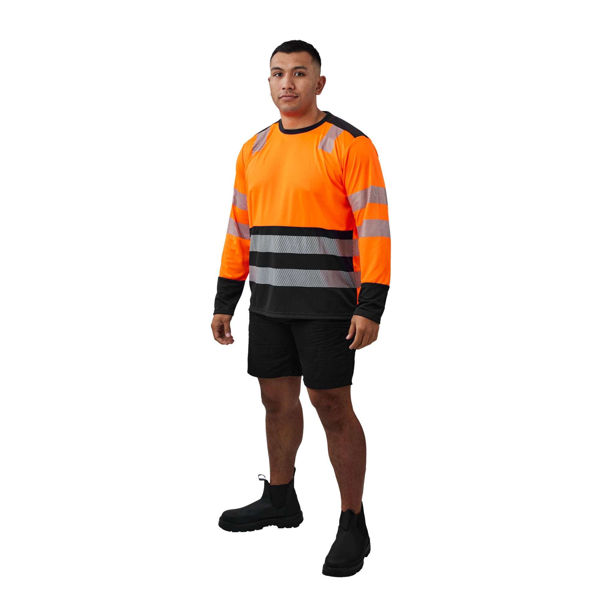WALTYN HI VIS REFLECTIVE LONG SLEEVE T-SHIRT