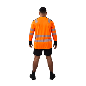 WALTYN HI VIS REFLECTIVE LONG SLEEVE T-SHIRT