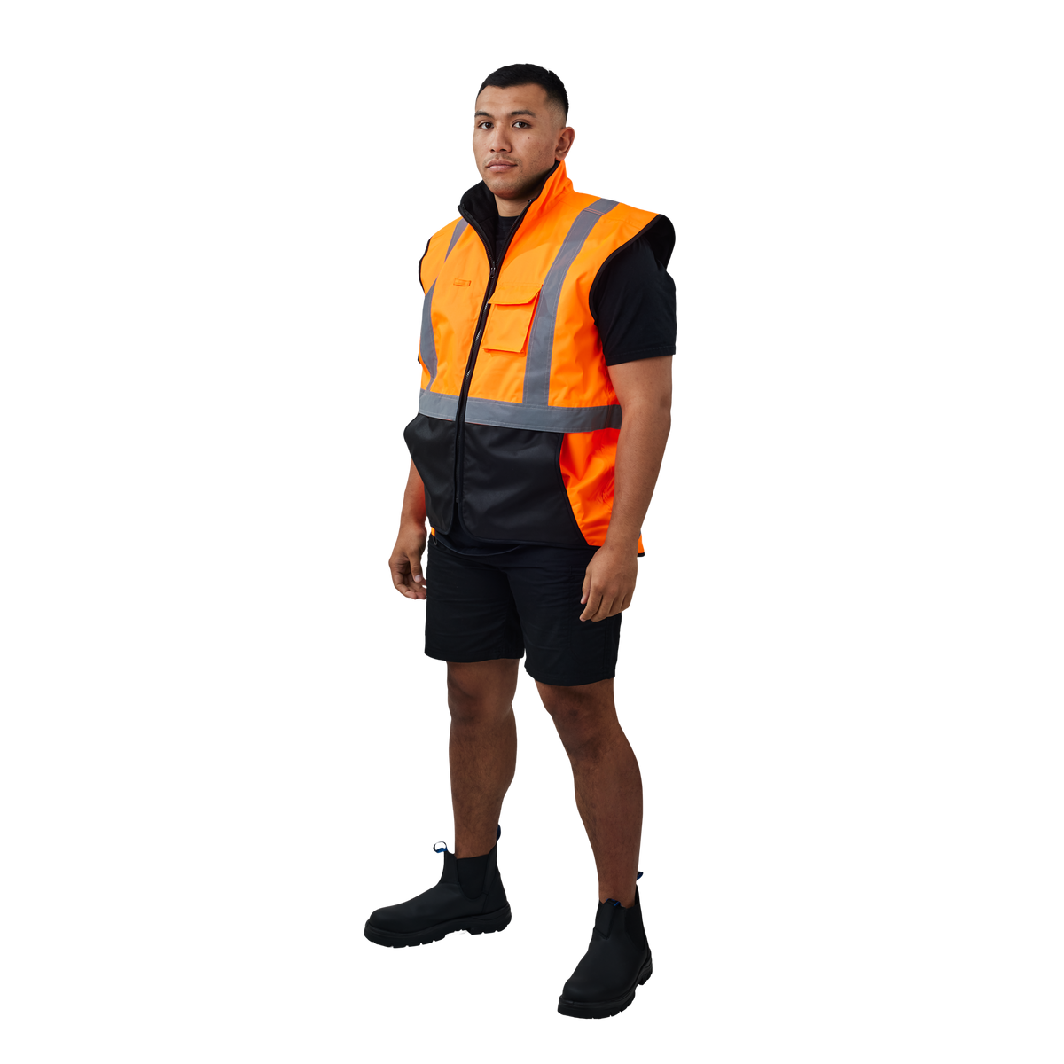 WALTYN HI VIS REFLECTIVE WATERPROOF VEST